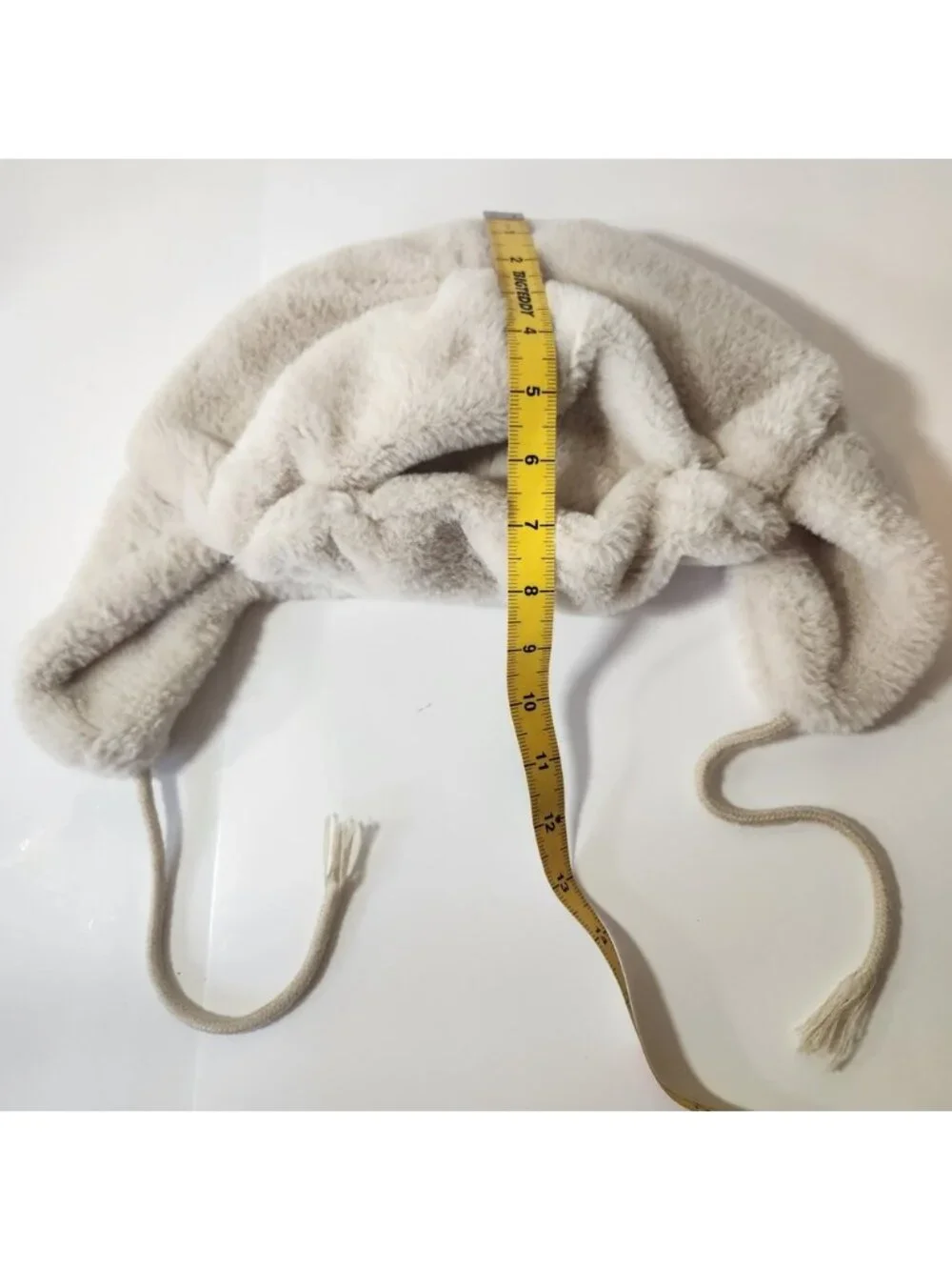 LA Express Faux Fur‎ Trapper Hat Cream Beige Ushanka Winter Ear Flap Cap unisex